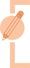 Corchete lapiz achicado