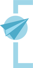 Avión azul