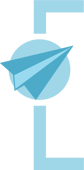 Avión azul